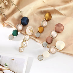 Macaron Crystal Hairpin Pair Duckbill Hairpins