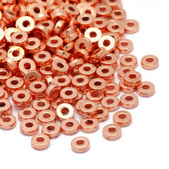 100 Pcs 6mm Flat Round CCB Spacer Beads for DIY Jewelry Making