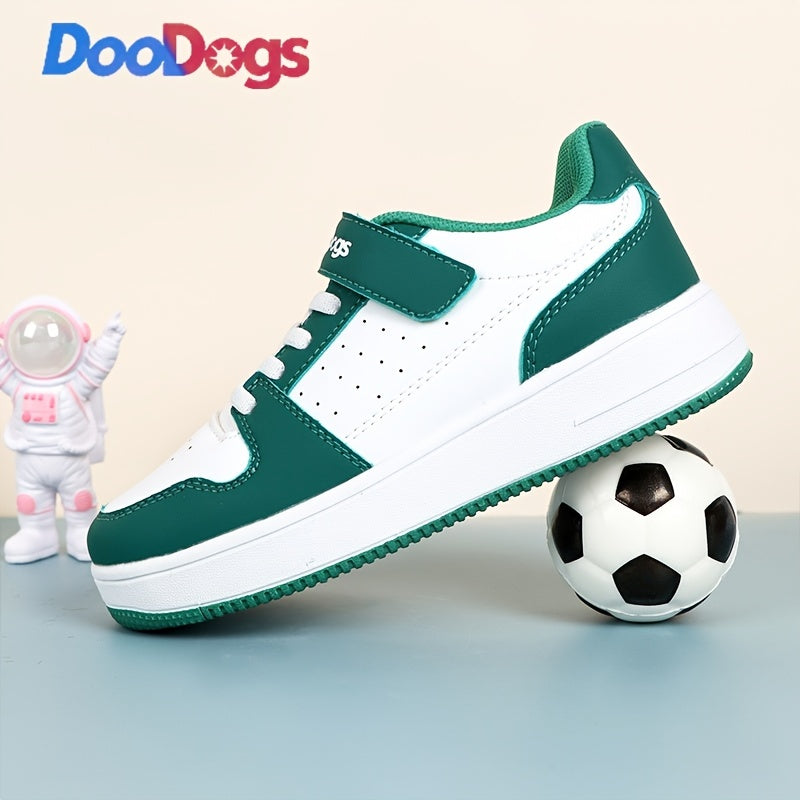 DooDogs Boys Low Top Sneakers Lightweight Anti Slip Shoes for Outdoor Activities
