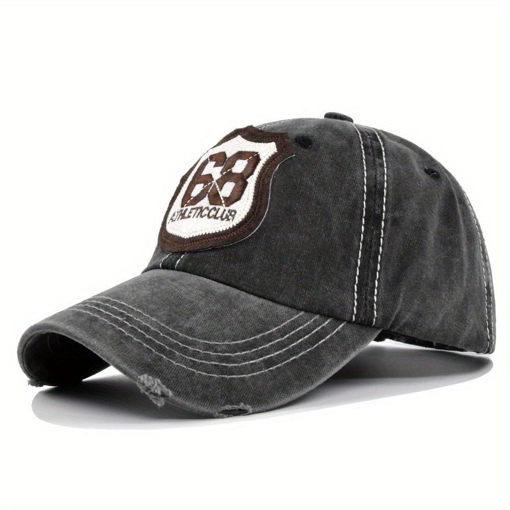 Vintage Distressed Dad Hat Embroidery Patch Baseball Cap