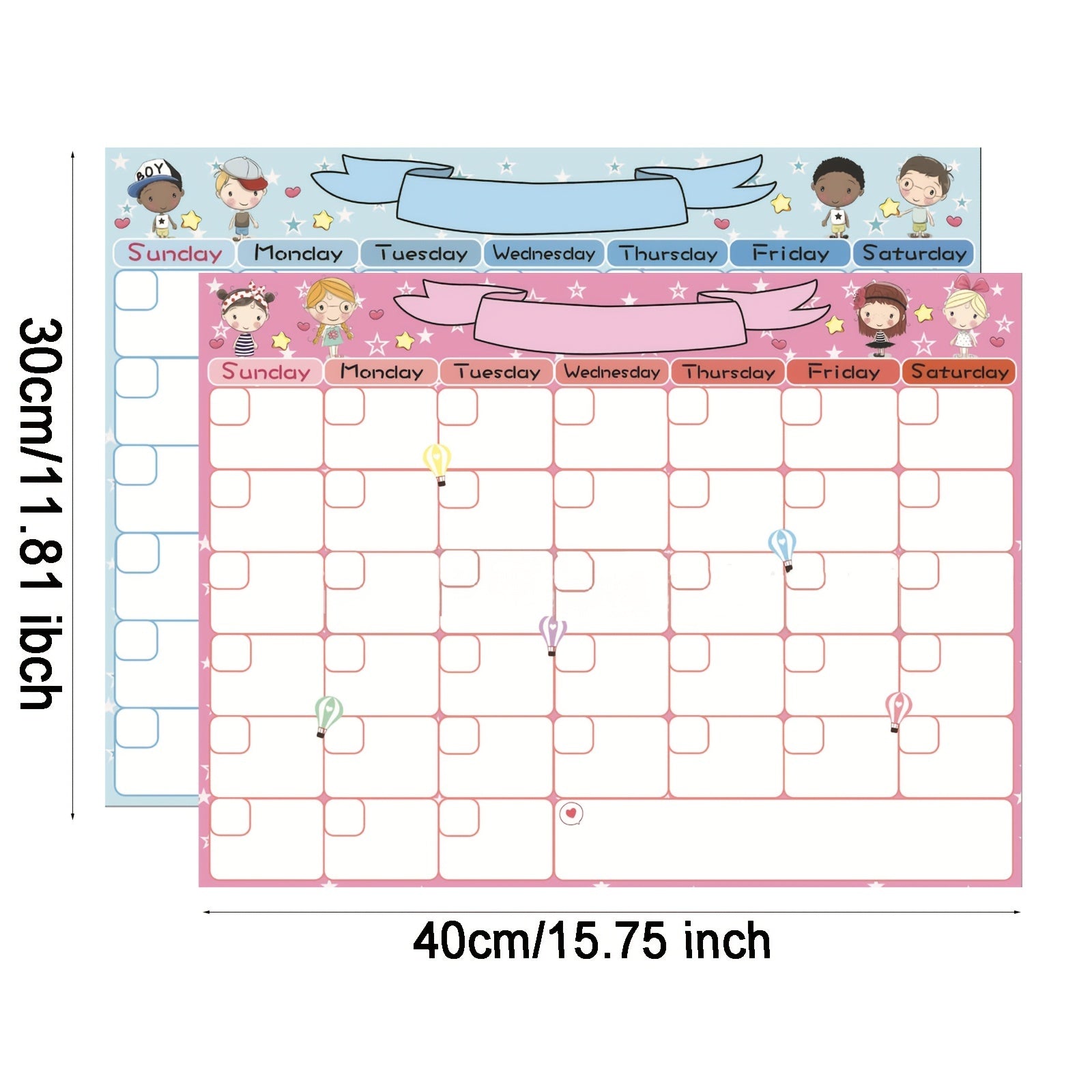 Magnetic Monthly Planner Whiteboard for Fridge