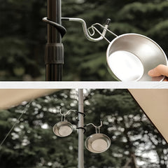 2pcs Outdoor Camping Hooks Lamp Hooks Non-slip Storage Hooks