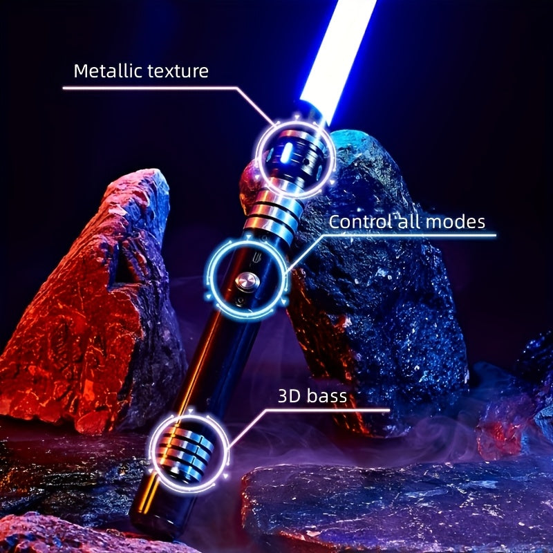 2-in-1 Metal Gravity Sensing Light Sword Rechargeable Toy Sword