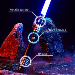 2-in-1 Metal Gravity Sensing Light Sword Rechargeable Toy Sword