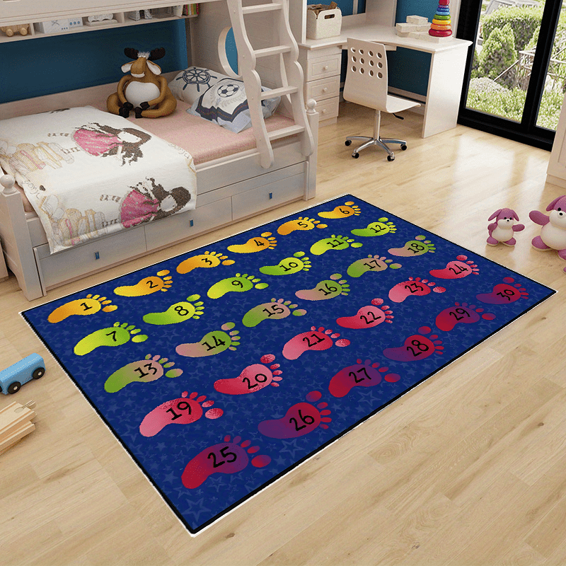 Digital Foot Game Pad Large Carpet Area Mat Non Slip Floor Mat