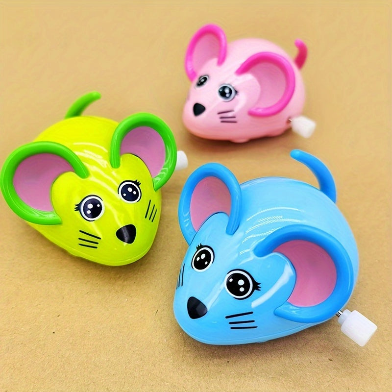 Clockwork Toy Animal String will Run Cartoon On Chain Plastic Little Mouse