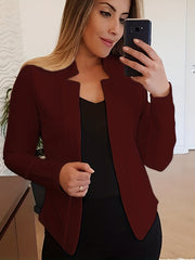 Casual Long Sleeve Blazer for Office & Work