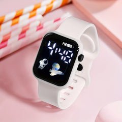 Astronaut Pattern Digital Screen Watch for Boys Girls Teens