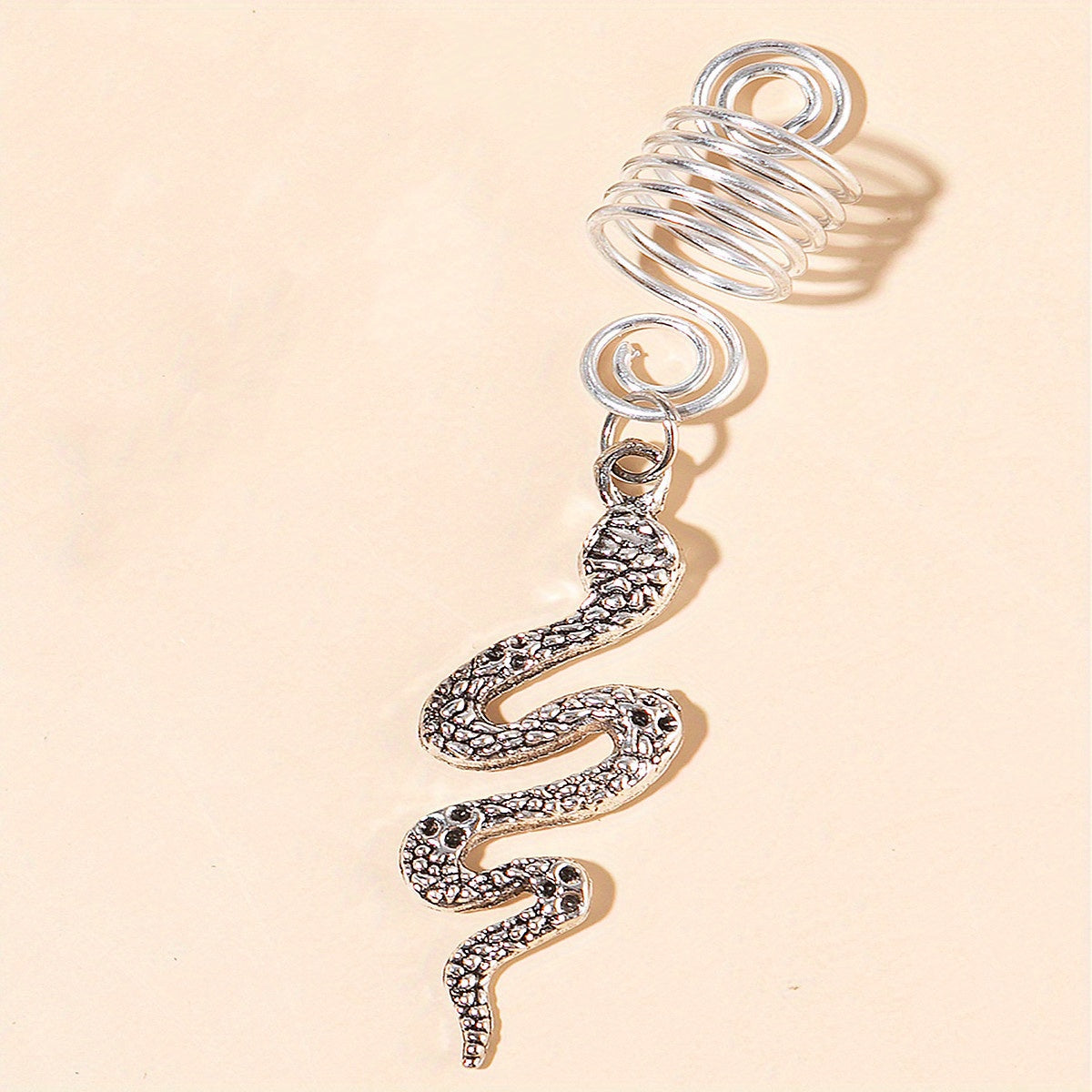 Alloy Spiral Hair Ring Star Leaf Tassel Dreadlock Hair Ring Boho Style Braids