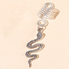 Alloy Spiral Hair Ring Star Leaf Tassel Dreadlock Hair Ring Boho Style Braids