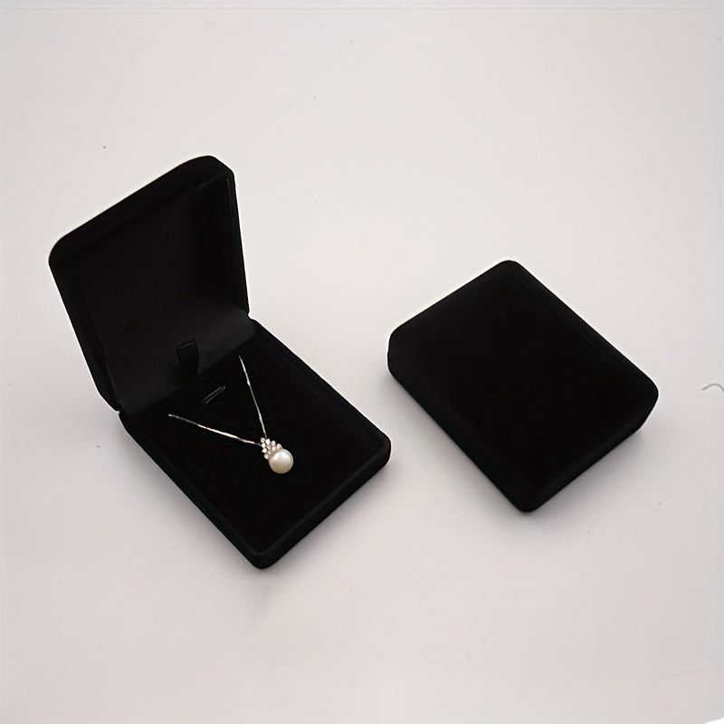 Velvet Necklace Pendant Jewelry Display Box for Gifts