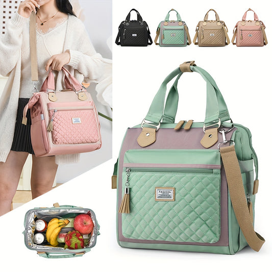 Large Capacity Insulation Lunch Bag Handbag for Outdoor Camping