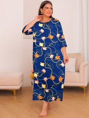  Floral & Chain Print Nightdress