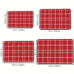 Large Check Pattern Carpet Area Rug Soft Non Slip Backing