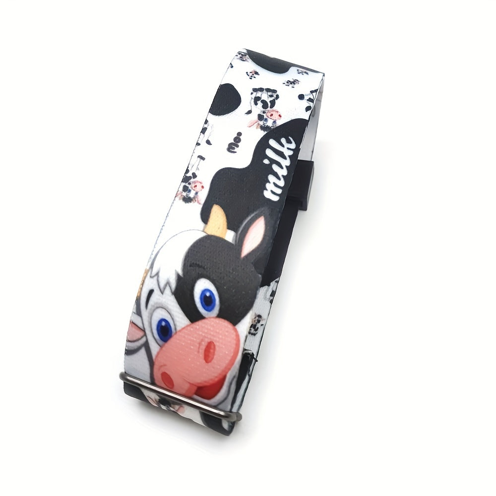 Cartoon Cow Pattern Bracelet Waterproof Wristband