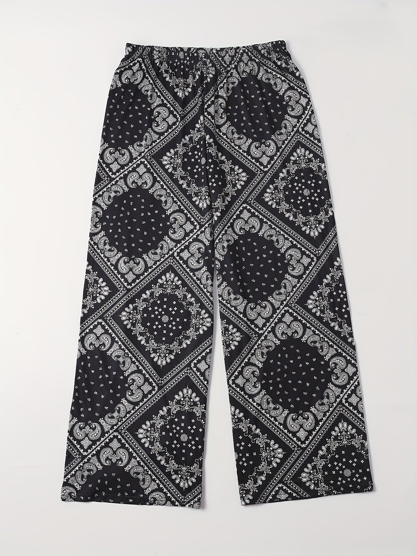  Boho Lounge Bottoms Wide Leg Sleepwear Pants