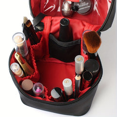 Solid Zipper Makeup Brush Storage Bag Lightweight Versatile Makeup Bag