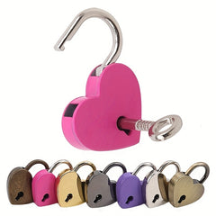 Heart Shaped Luggage Padlock Zinc Alloy Travel Accessory