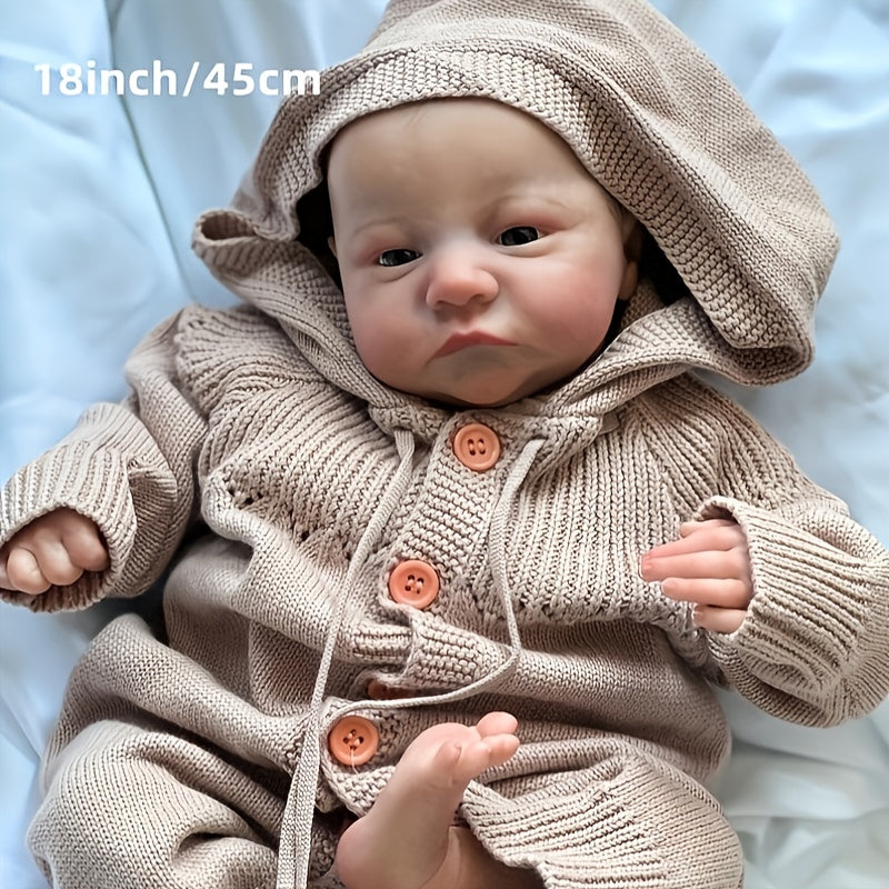 18in Reborn Dolls Realistic Newborn Silicone Baby Doll