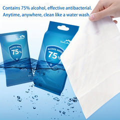 10pcs Alcohol Wet Wipes Disinfectant Portable Hygiene Paper