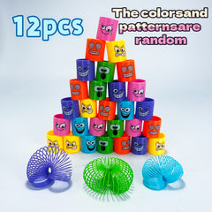 Colorful Elastic Rainbow Spring Rings - Fun Party Favors