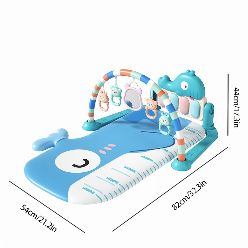 5pcs Infant Educational Game Mat Set w/ Handheld Game Mat & Music Pedal Piano