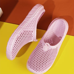 Women's Solid Clogs Closed Toe Thick Sole Slippers