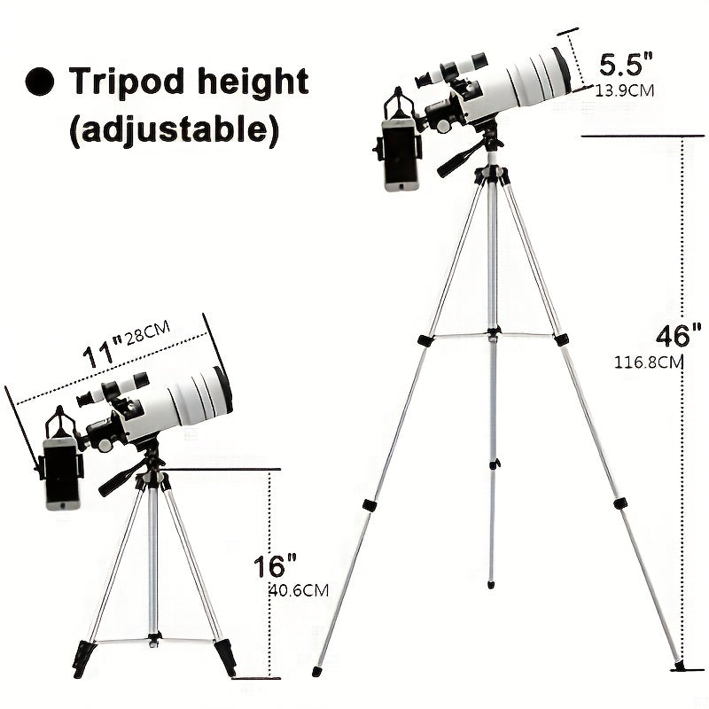 Portable HD Telescope 300mm Focal Length