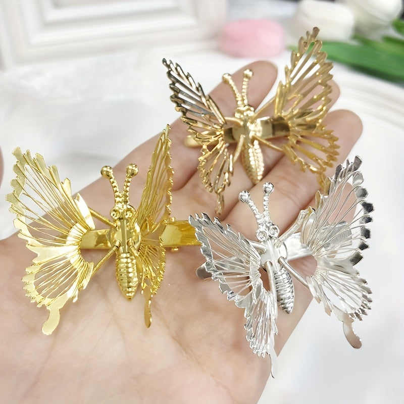 Metal Butterfly Hair Clip Insect Series Side Clip Hair Accessories for Women