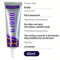 40ml B 7000 Transparent Glue for Diamond Crafts Jewelry Bead Adhesives