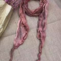 Distressed Tie Dye Neck Tie Scarf Vintage Rhombus Warm Shawl