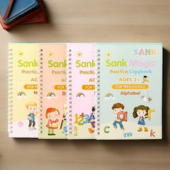 Kids English Practice Notebook with Copy Control Pen