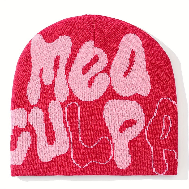 Unisex Hip Hop Knit Beanie Cap Men's Candy Y2K Thermal Hat