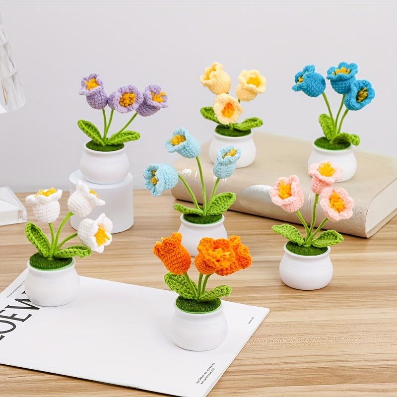 Simulation Flower Cream Puff Potted Plant Home Decoration