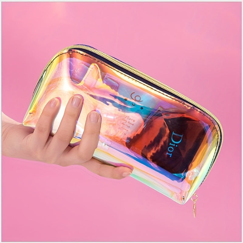 Clear Laser Travel Cosmetic Bag Waterproof Makeup Storage