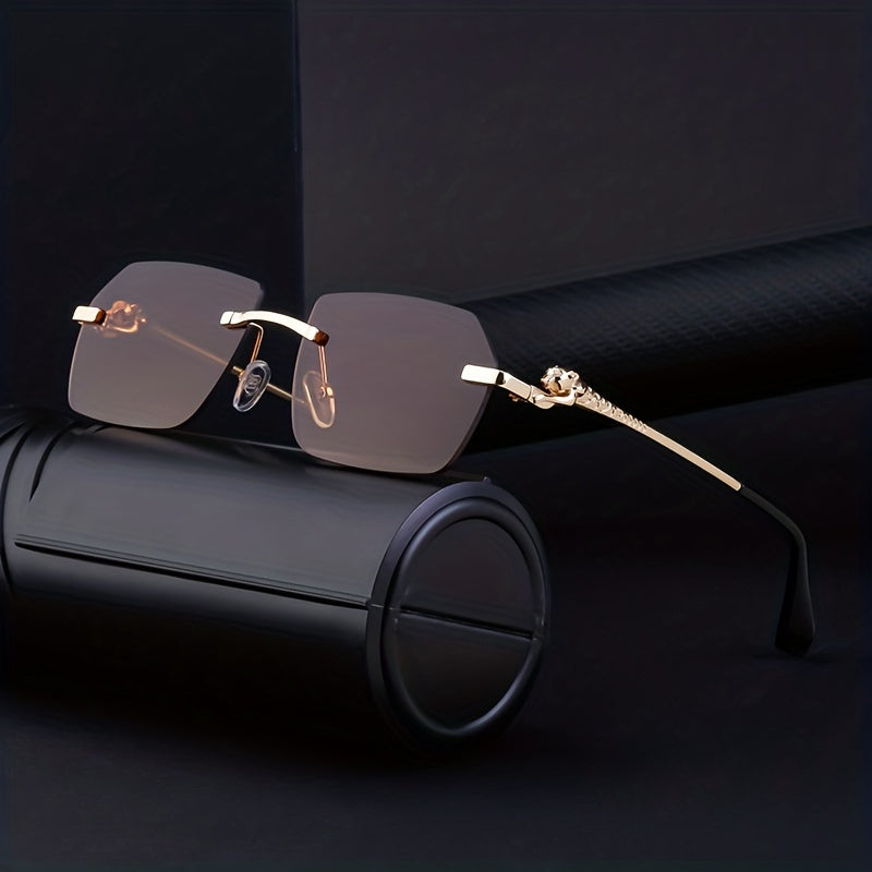 Men's Rimless Sunglasses Sun Protection Sports Eyeglasses
