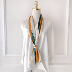 Classic Bandana Satin Square Scarf Necke...