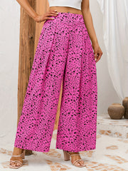 Floral Wide Leg Pants Spring Summer Casual Loose