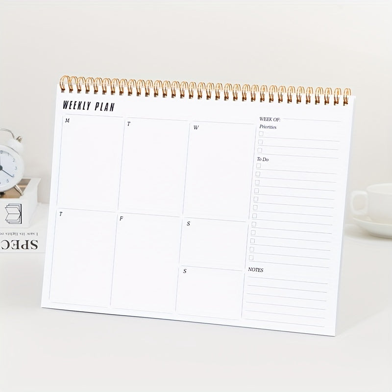 A4 Coil Weekly Planner for Students and Office Workers