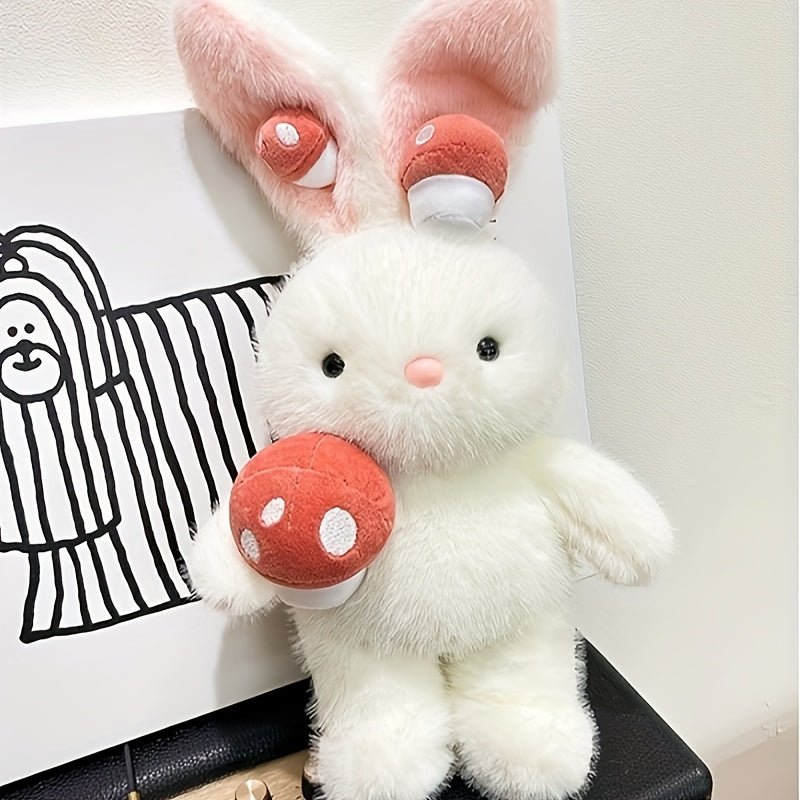 Adorable Mushroom Bunny Plush Toy Rabbit Doll Pillow Gift