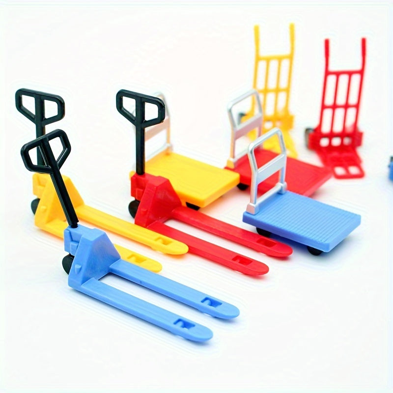 Mini Forklift Truck Toy Set Plastic Pallet Jacks Durable Finger Toys