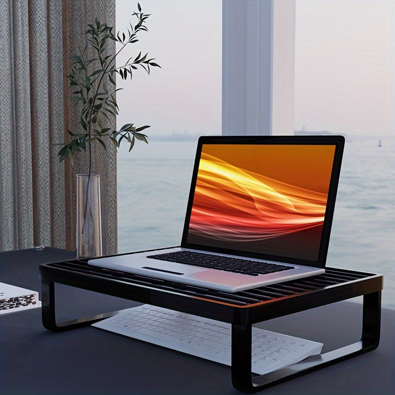 Iron Computer Stand Desktop Storage Rack Workstation Notebook Monitor Stand
