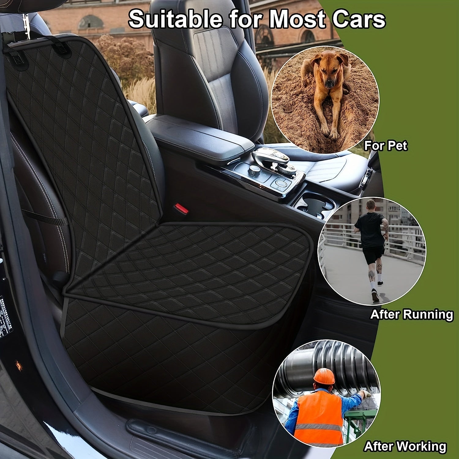 GM Car Front Seat Cover Waterproof Anti Slip Anti Wear Dog Seat Cover