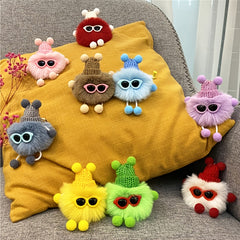 Plush Monster Dust Bunny Elf Snap Hook Key Chain Gift