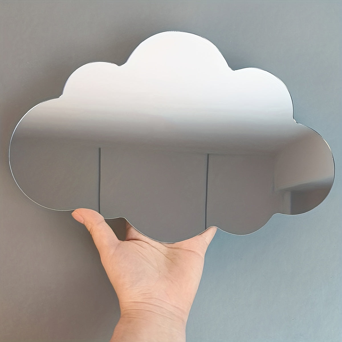 Cloud Plastic Mirror Wall Sticker for Kids Rooms