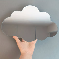 Cloud Plastic Mirror Wall Sticker for Kids Rooms
