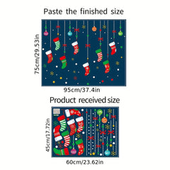 Christmas Window Sticker Stocking Vinyl Decoration