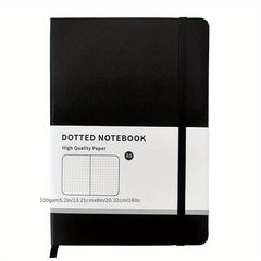 A5 Hardcover Dotted Line Notebook Brown Grey