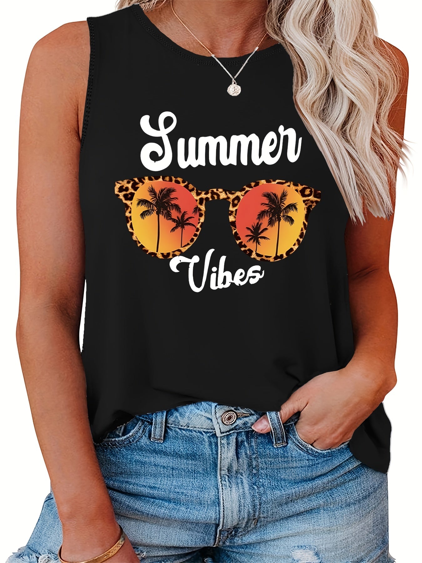  Leopard Print Tank Top for Women