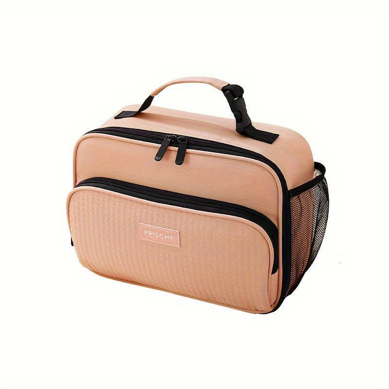 Portable Insulated Lunch Bag Polyester Handbag Organizer Thermal Cooler